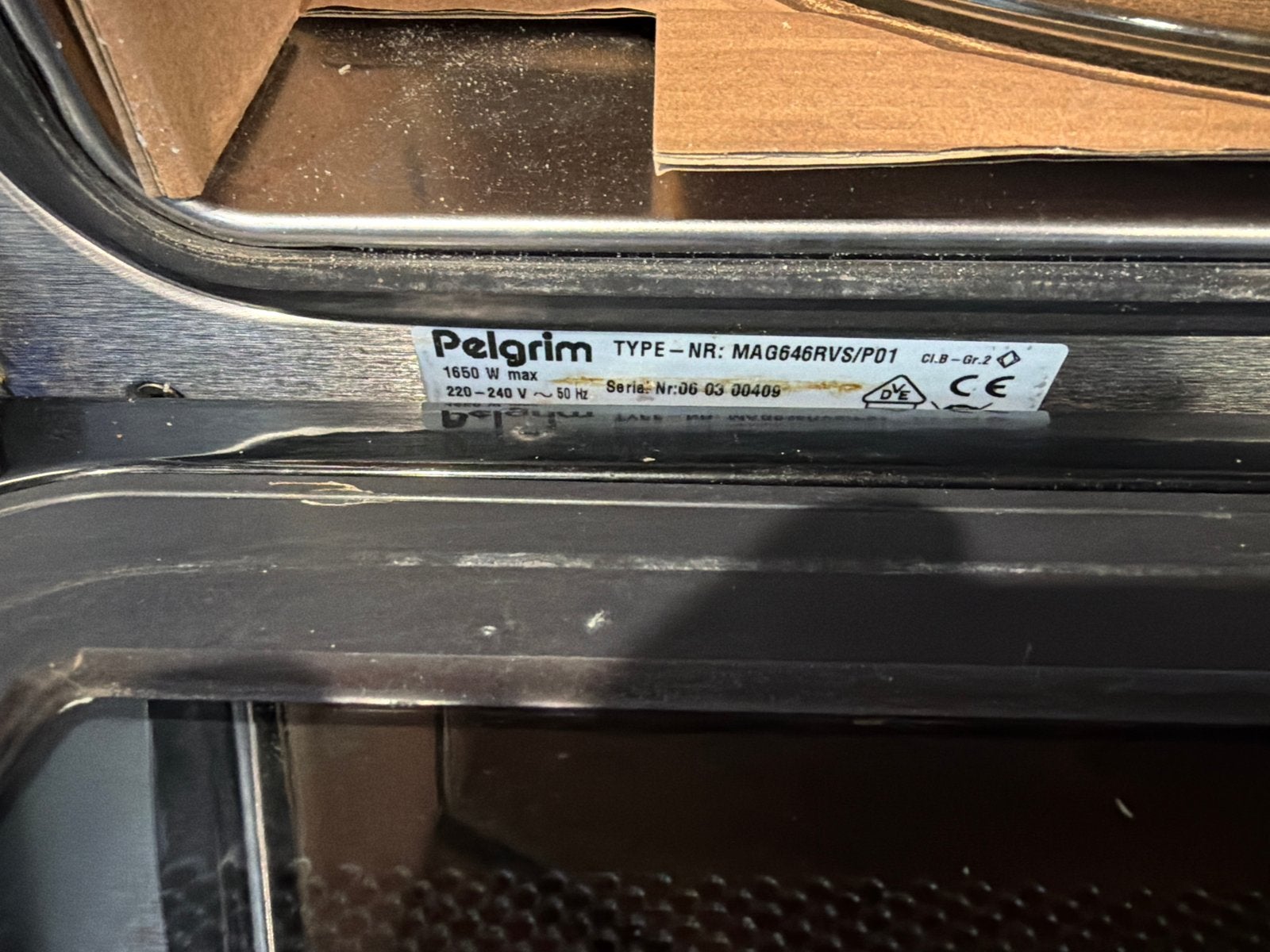 Pelgrim Inbouw Oven/Magnetron - Past in 60cm kast, Ophalen, 45 tot 50 cm, Gebruikt, 60 cm of meer