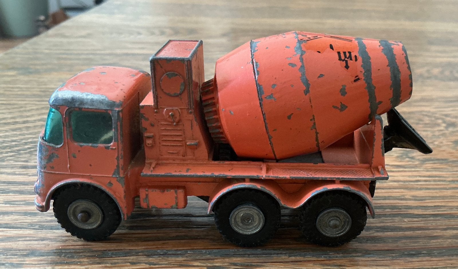 Oude vintage Matchbox cementwagen Ready mix concrete truck, Ophalen of Verzenden, Gebruikt, Bus of Vrachtwagen, Matchbox