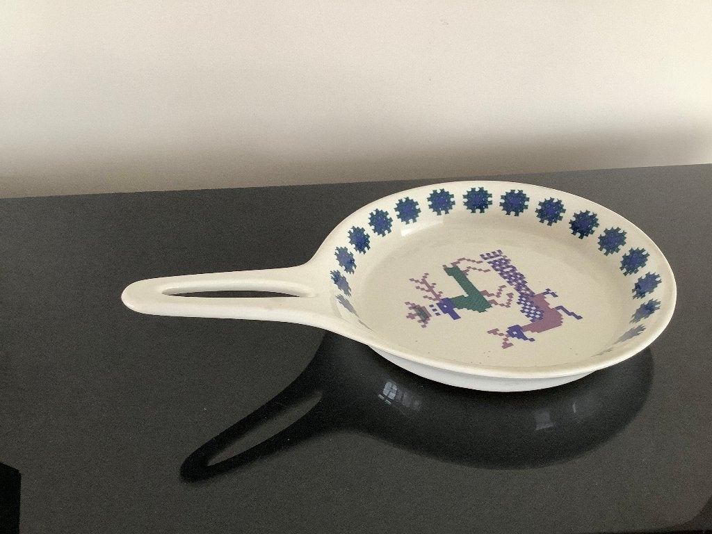 Figgjo Flint pan/serveerschaal – decor Menu – Herman Bongard, Ophalen of Verzenden, Huis en Inrichting