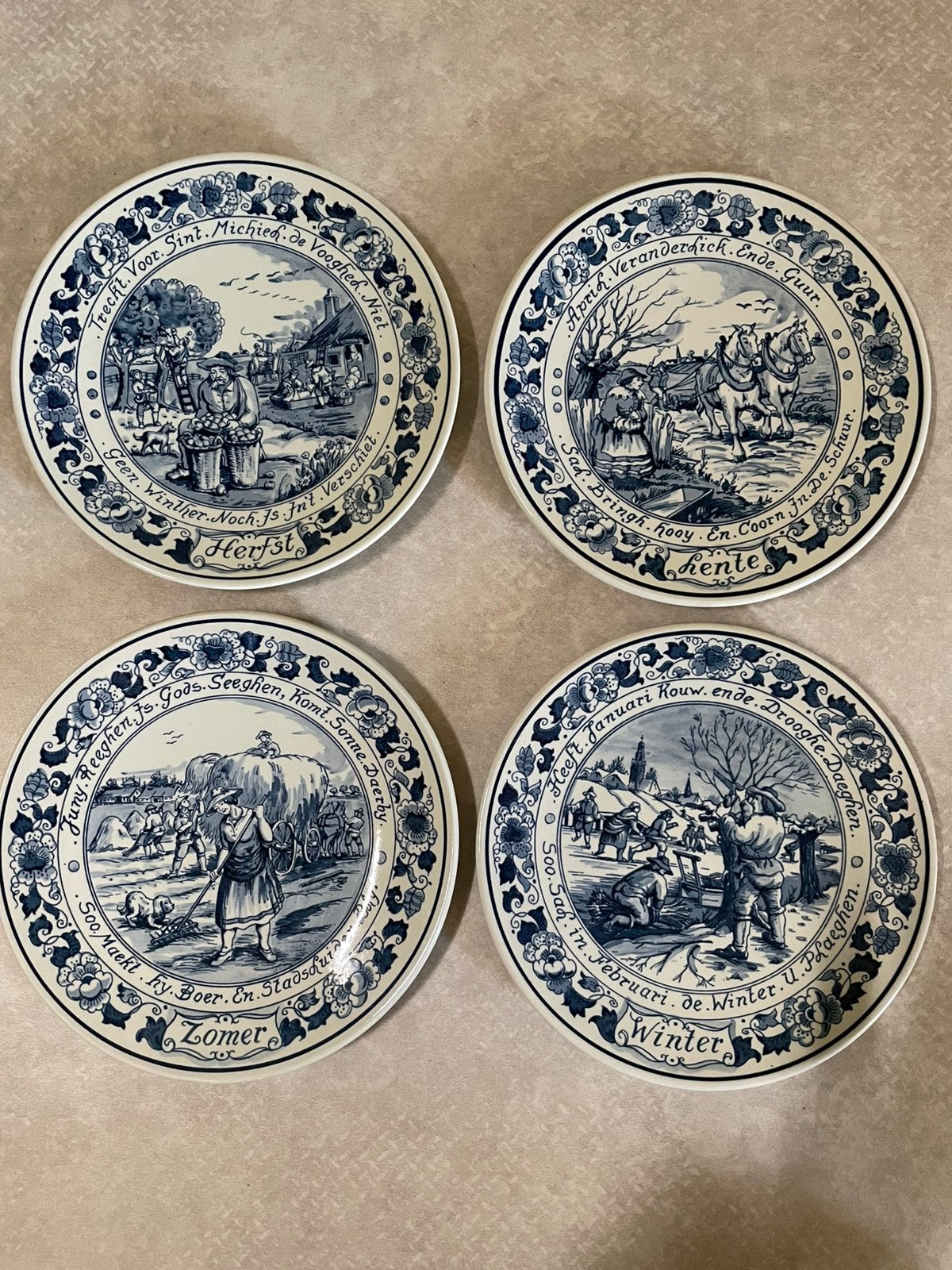 Blue delft wandborden, Antiek en Kunst, Ophalen