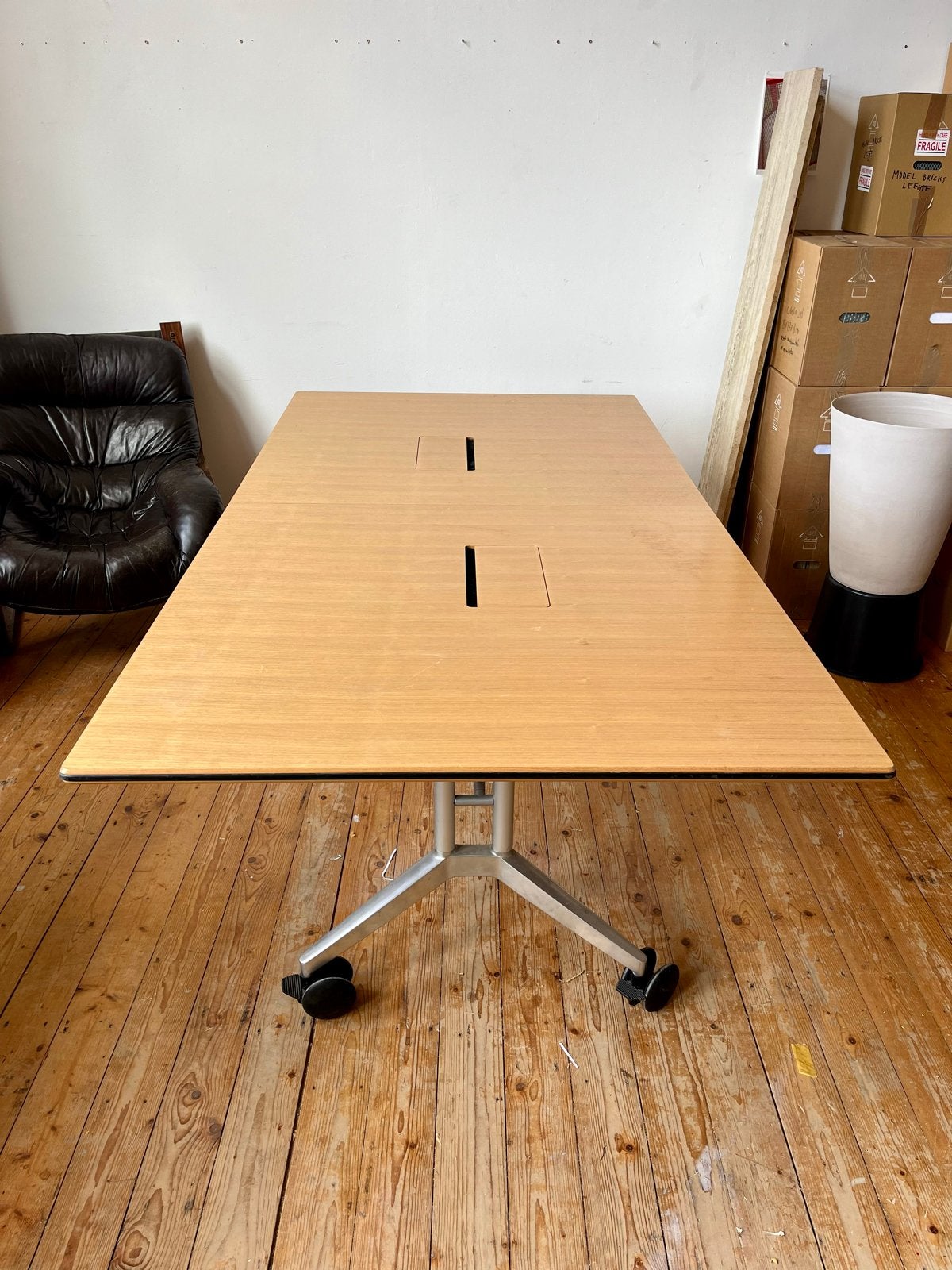 Wilkhahn Confair opklapbare conferentietafel 110x210cm, Vergader- of Presentatieruimte, Ophalen, Gebruikt, Tafel