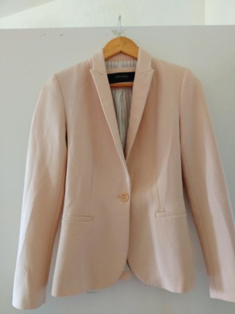 Zara Basic Collection Blazer - Roze/Beige - Maat XS, Kleding | Dames, Ophalen of Verzenden, Zo goed als nieuw, Jasje, Roze