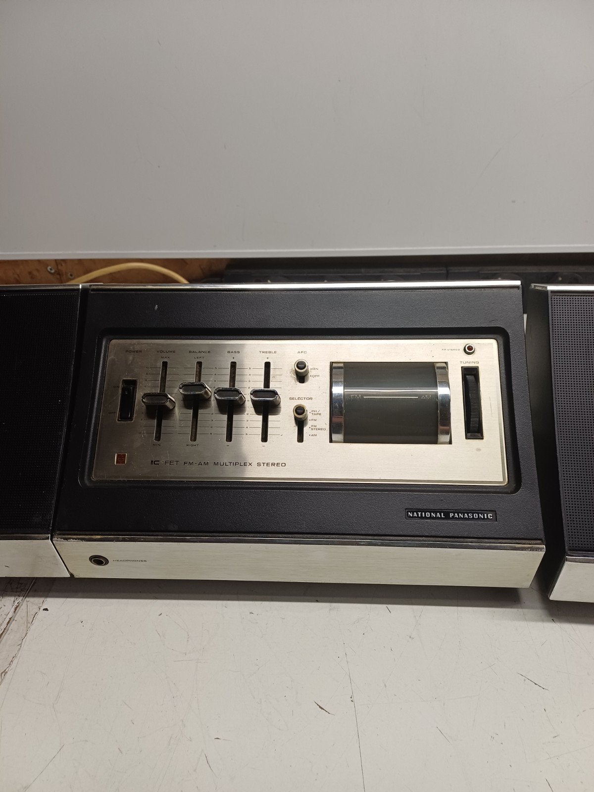 National Panasonic RE-7430BS Stereo Set met Boxen (Defect), Audio, Tv en Foto, Stereo-sets, Ophalen of Verzenden