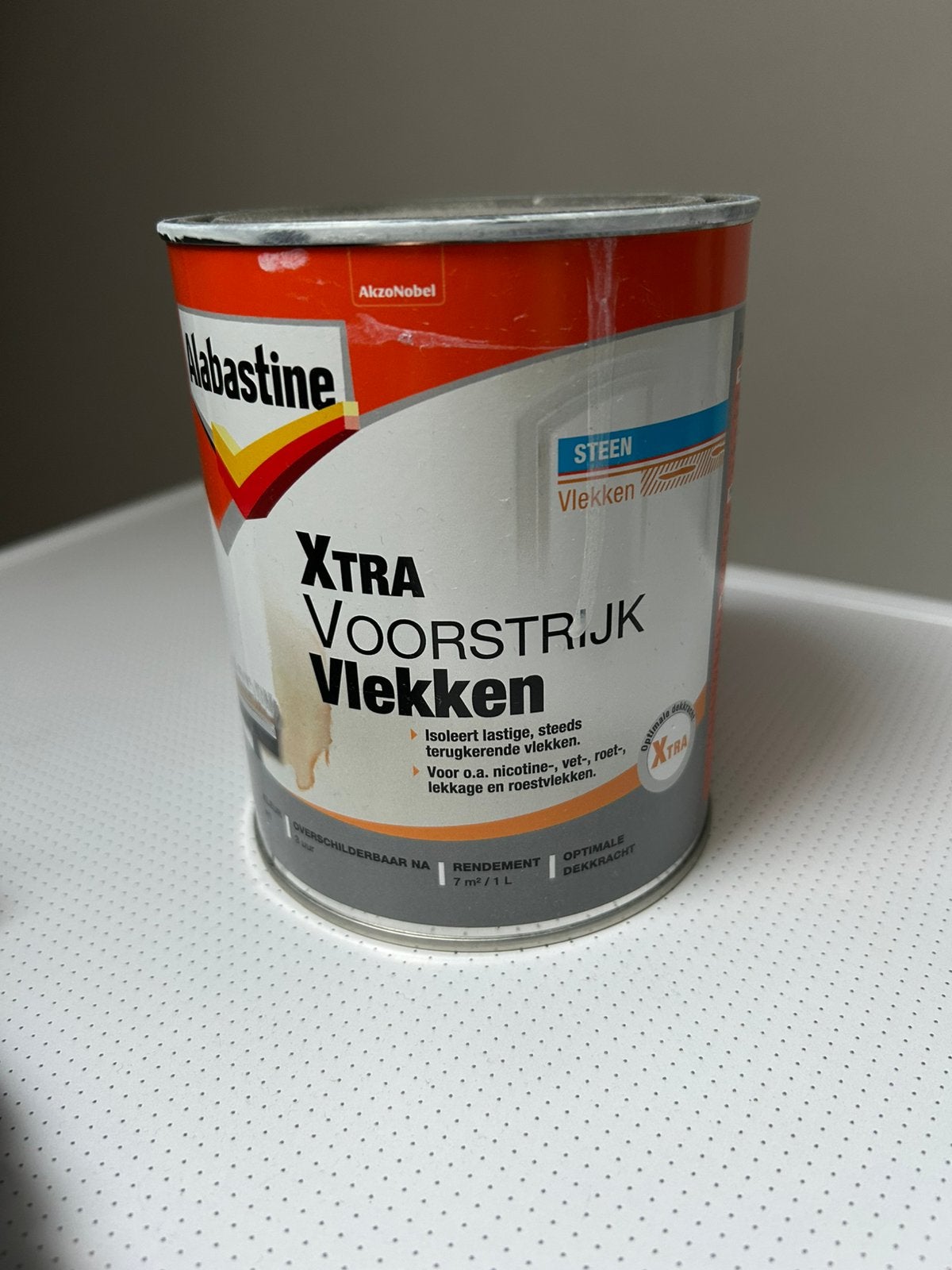 Alabastine Xtra Voorstrijk Vlekken, Ophalen, Zo goed als nieuw, Wit