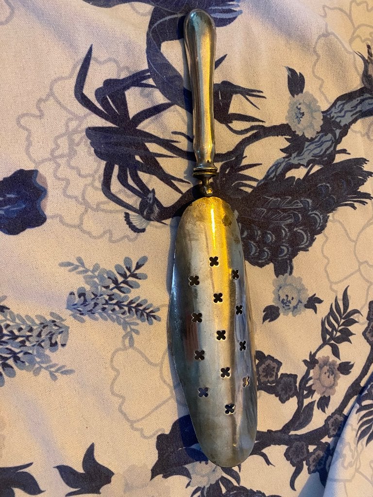 ANTIEK FRANSE ABSINT LEPEL, Verzenden, Zilver