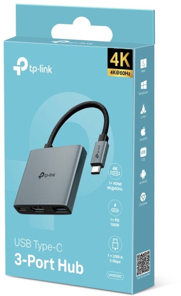 TP-Link UH3020C USB C Hub New in Sealed Box!, Computers en Software, Dockingstations, Verzenden, Nieuw, USB-hub, TP Link