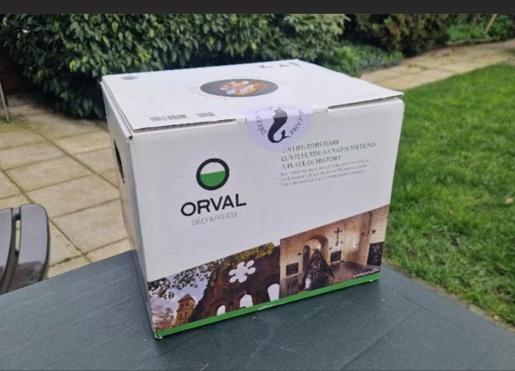 Doos 10 X Orval met glas, Verzamelen, Ophalen, Nieuw, Flesje(s), Overige merken