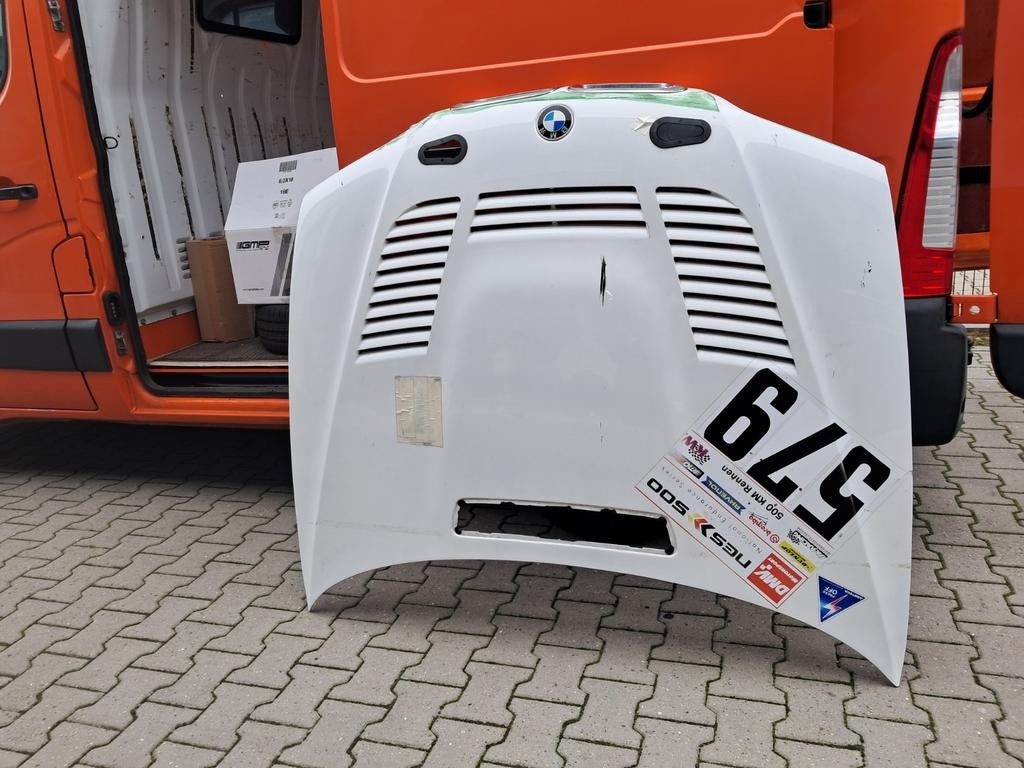 BMW E46 M3 Carbon race motorkap voor decoratie, leuk item., Verzamelen, Automerken, Motoren en Formule 1, Gebruikt, Auto's, Ophalen