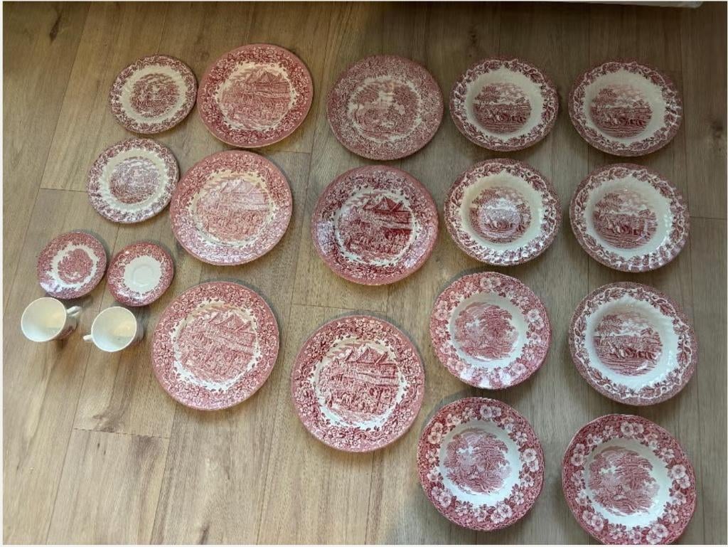 grote set , old English ironstone, servies, diverse merken,, Ophalen of Verzenden
