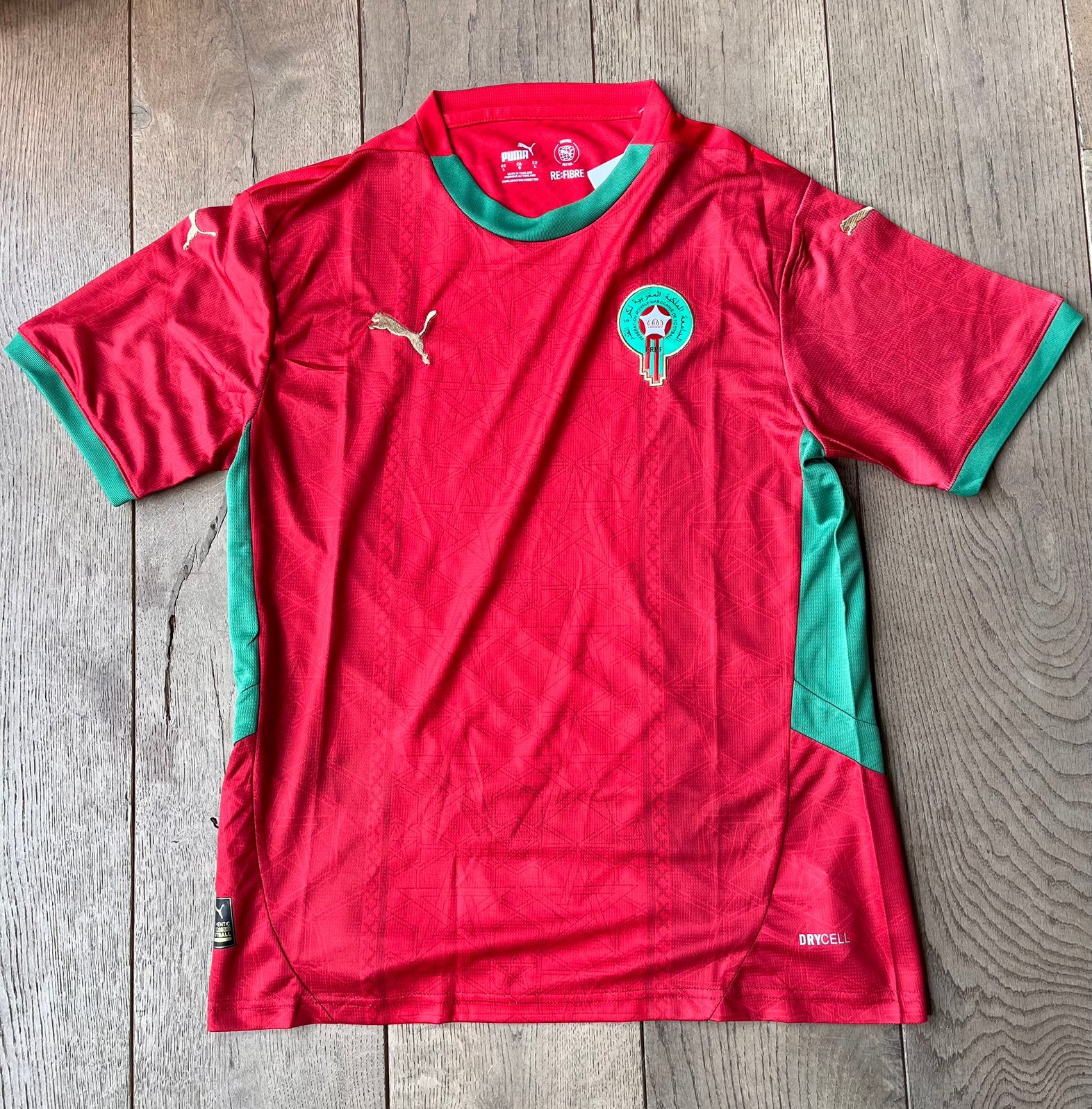 Marokko Thuis Kit | L, Maat 52/54 (L), Verzenden, Zo goed als nieuw, Voetbal