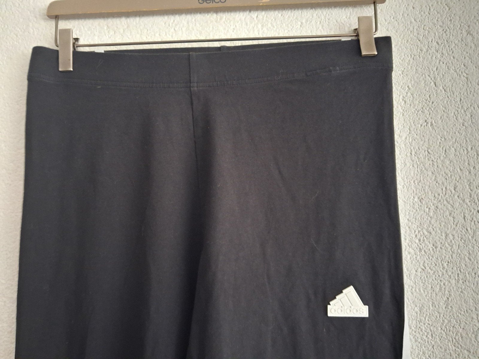 Adidas Legging Zwart met Witte Strepen Maat L, Ophalen of Verzenden, Gedragen, Zwart
