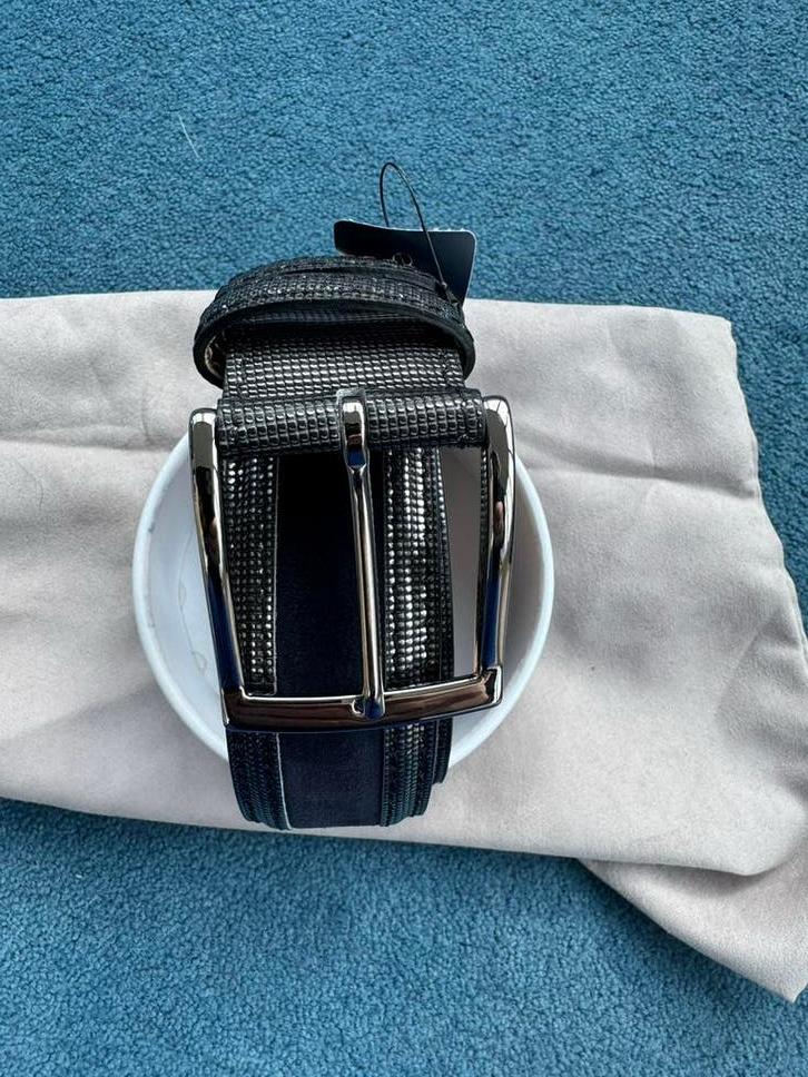 NIEUW Harris riem 110-125 cm Blauw leer/suede, Overige kleuren, Verzenden, Echt leder, Nieuw