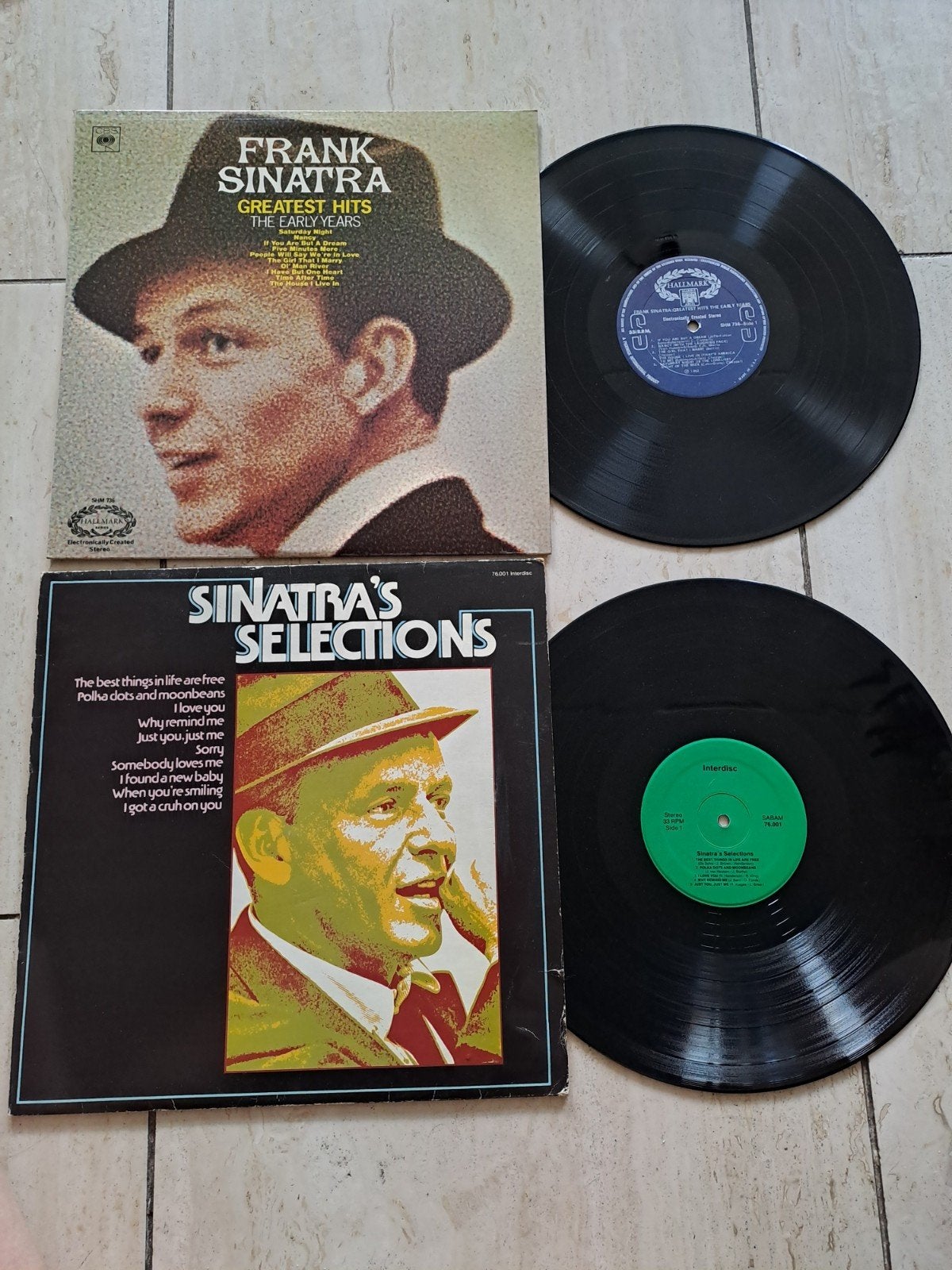 Frank Sinatra LP's: Greatest Hits & Sinatra's Selections, LP, Gebruikt, Pop, Ophalen of Verzenden