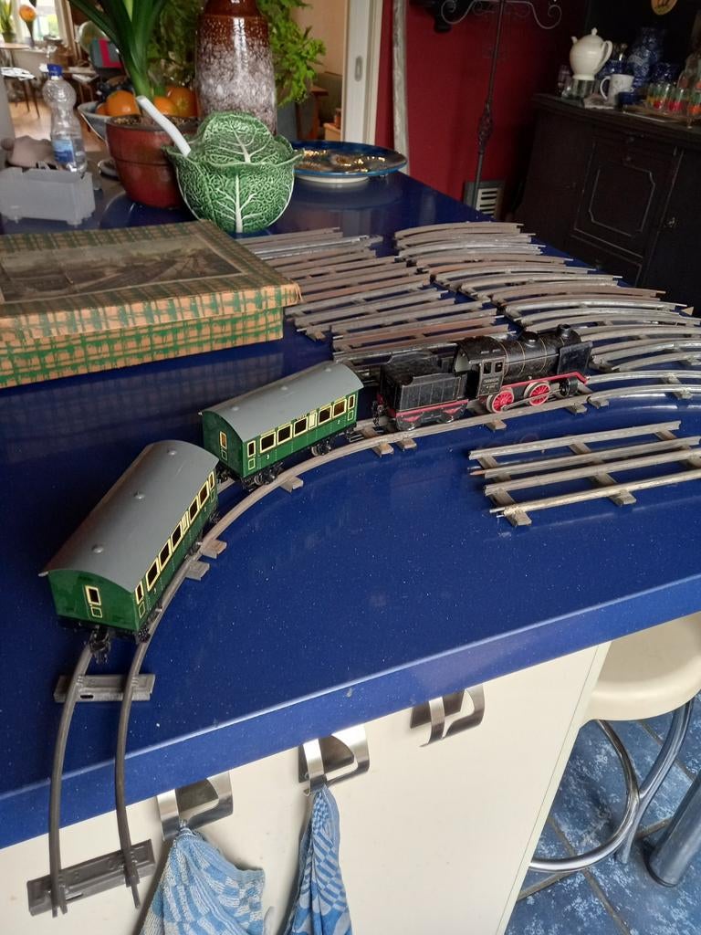 Oude marklin trein met spoor en doos 17230, Gebruikt, Vo, Märklin, Wisselstroom