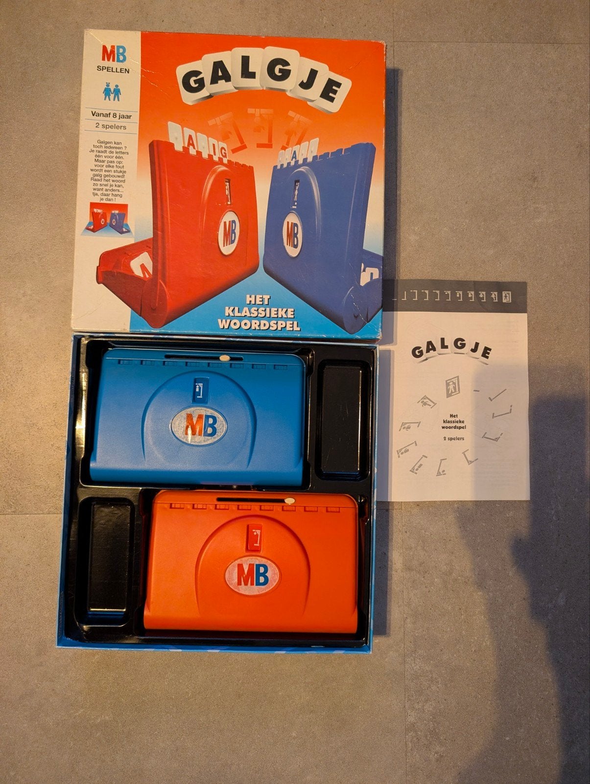 Galgje - Klassiek Woordspel (MB Spellen), Hobby en Vrije tijd, Een of twee spelers, Ophalen of Verzenden, Gebruikt, MB Spellen