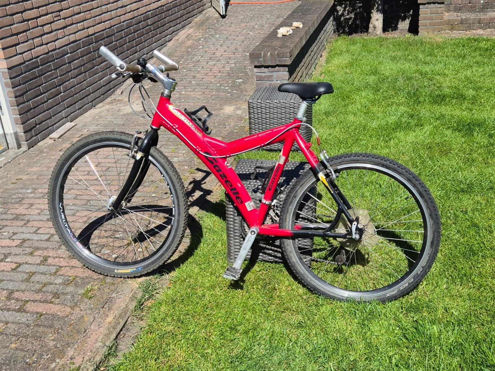 Gazelle Ultimate Mountainbike - Rood - Frame 51 cm Y-shaped, 49 tot 53 cm, Ophalen, Gebruikt, Gazelle