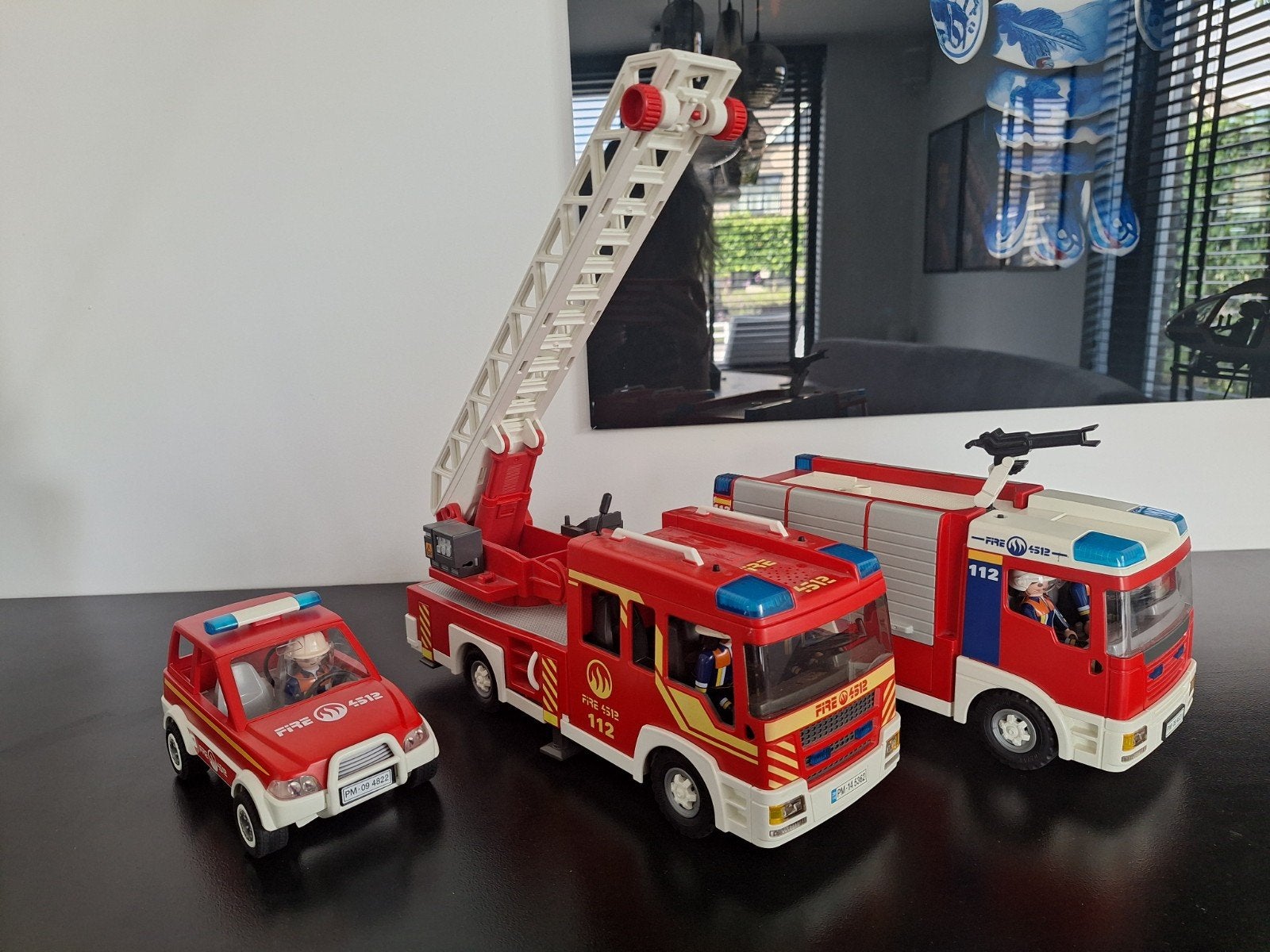 Playmobil Brandweerwagens Set, Kinderen en Baby's, Speelgoed | Speelgoedvoertuigen, Ophalen of Verzenden, Gebruikt