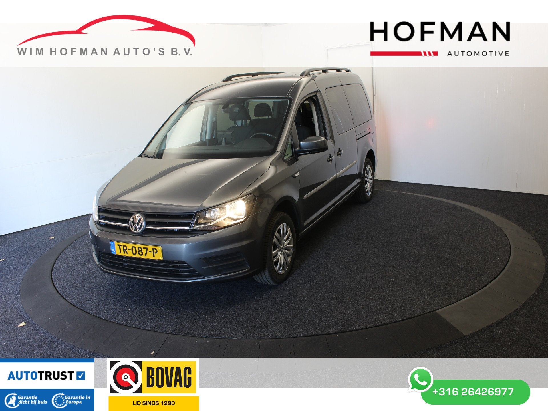 Volkswagen Caddy Maxi 1.4 TSI 5+1 Rolstoel auto Bodem Verlag, Gebruikt, 4 cilinders, Met garantie (alle), 1409 kg
