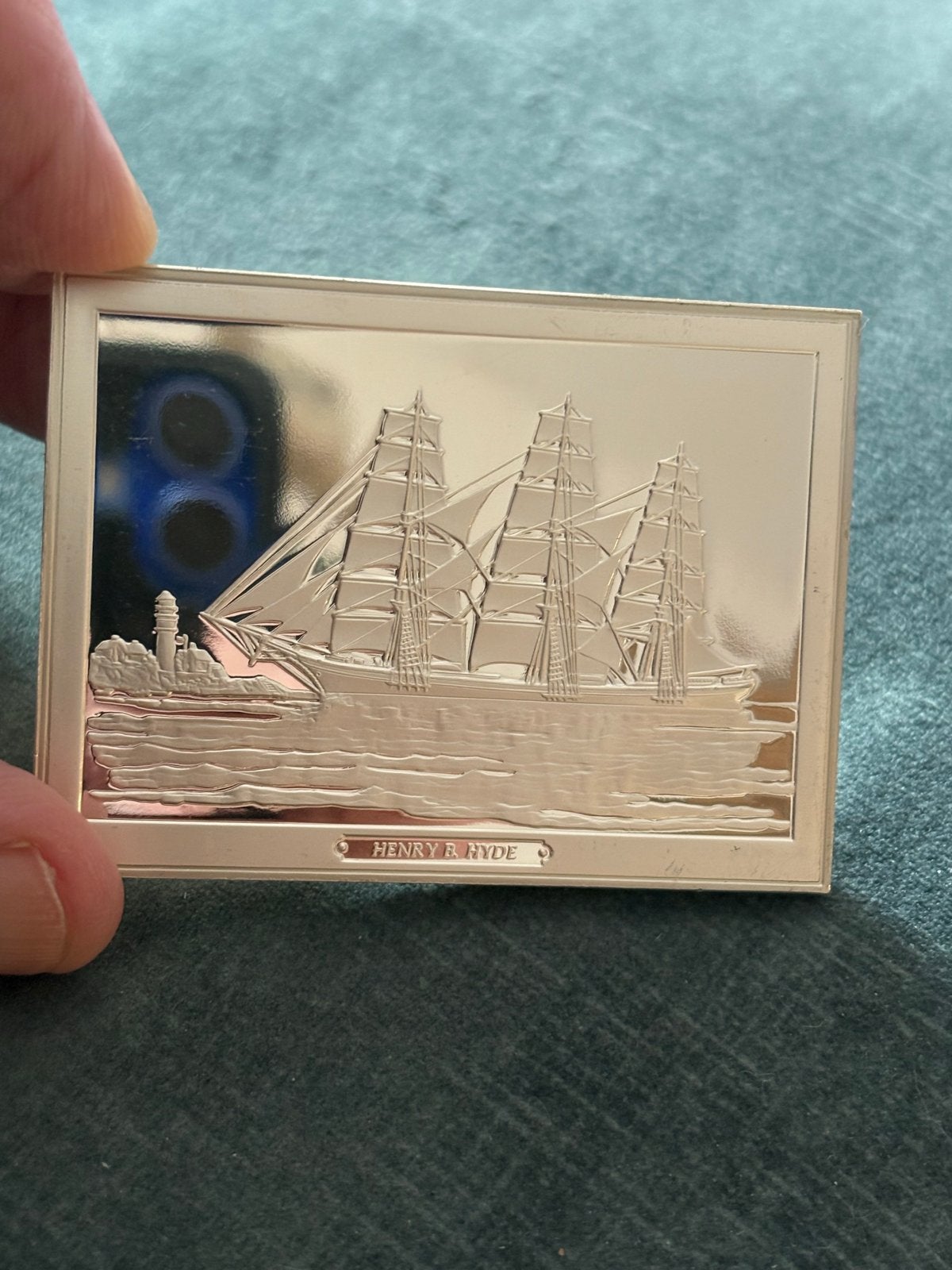 Franklin Mint 'Henry B. Hyde' Zilveren Penning (1 van 50), Ophalen of Verzenden, Zilver