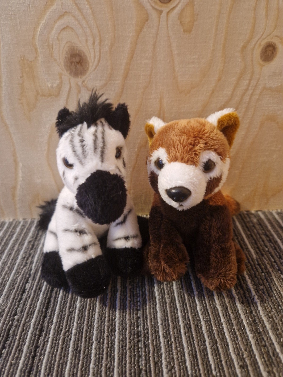 2 Ravensden knuffels: Zebra en Rode Panda, Ophalen, Overige merken, Overige karakters, Overige typen