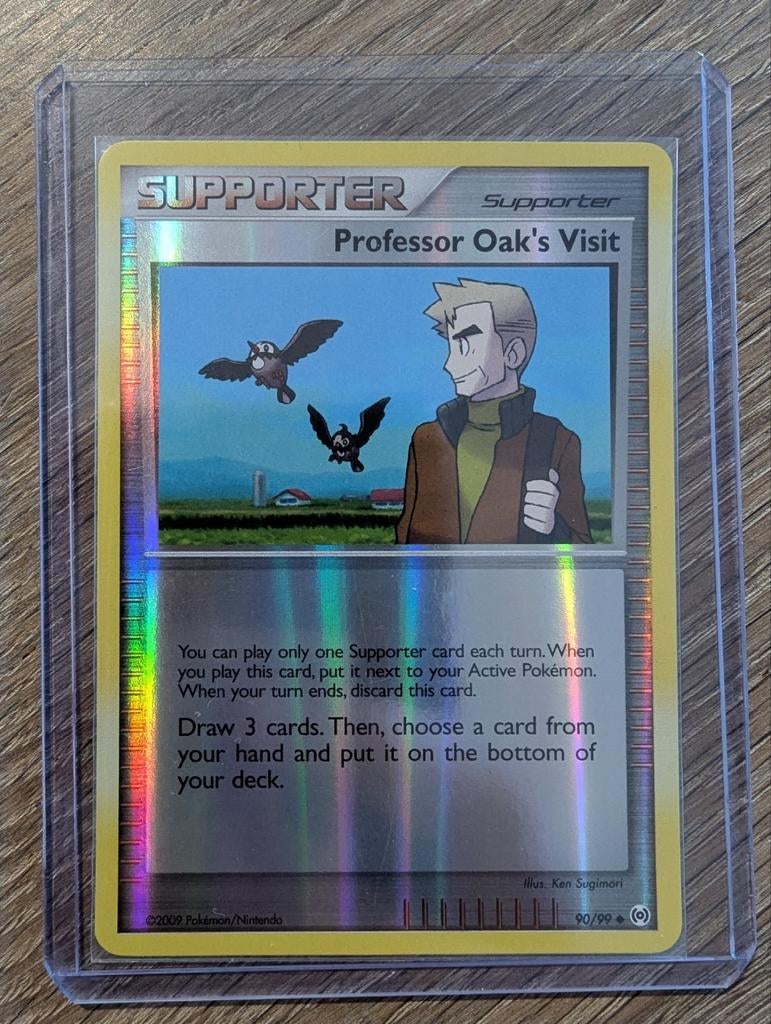 Professor Oak's Visit uit Platinum Arceus 90/99 ReversedFoil, Ophalen of Verzenden, Zo goed als nieuw, Losse kaart, Foil