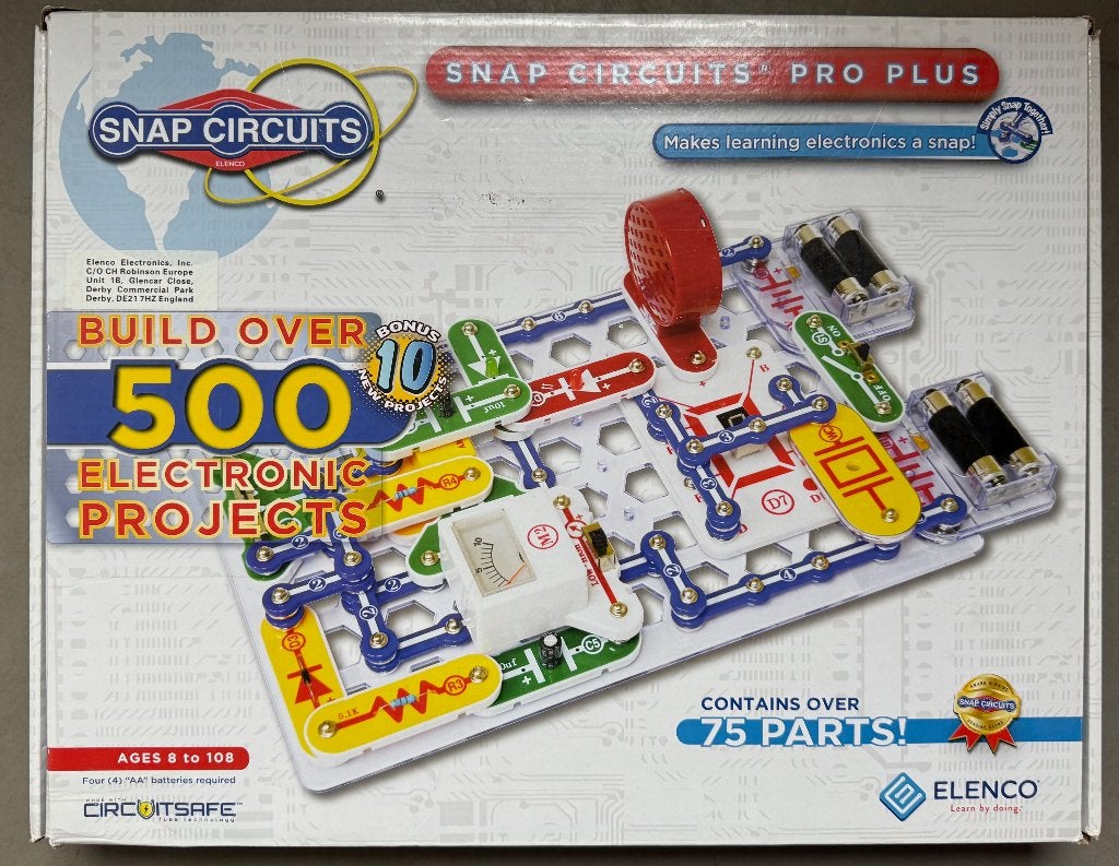 Snap Circuits Pro Plus SC510 Elektronica bouwdoos, Ophalen, Zo goed als nieuw, Elektronica, Met licht