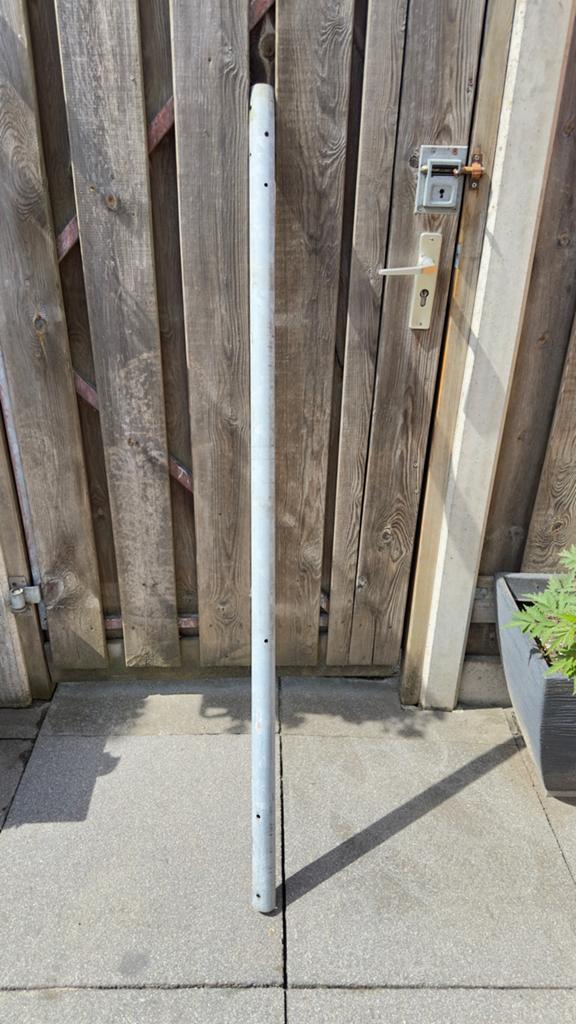 Metalen paal - Gebruikt 45x2,3mm lengte 1500mm, Ophalen, Gebruikt, 180 tot 250 cm, Palen