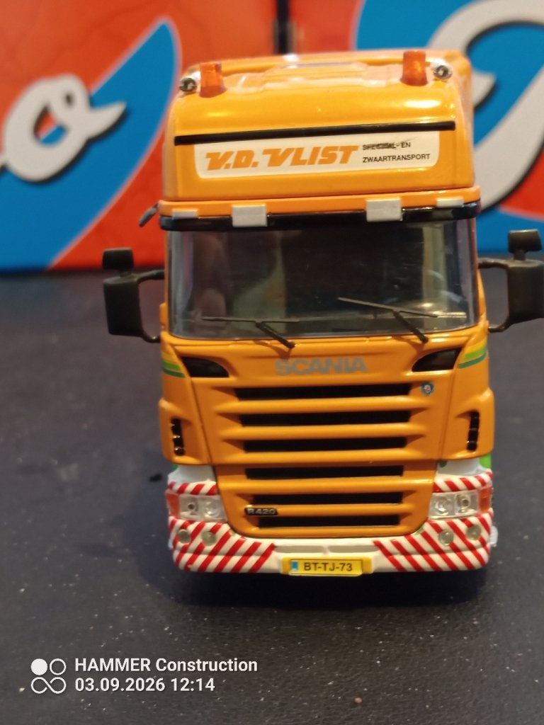 NZG v.d. Vlist Scania R Topline, Ophalen of Verzenden, Nieuw, Bus of Vrachtwagen, NZG