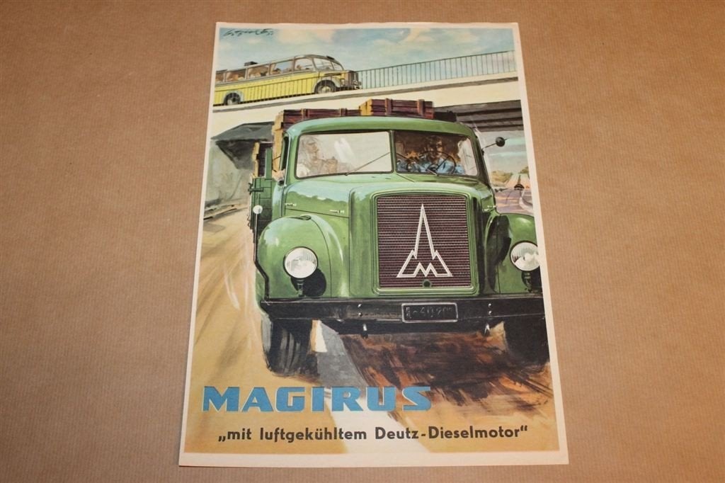 Zeldzame reclamefolder - Magirus Deutz Diesel - 1952 !!, Boeken, Ophalen of Verzenden, Zo goed als nieuw, Tractor en Landbouw