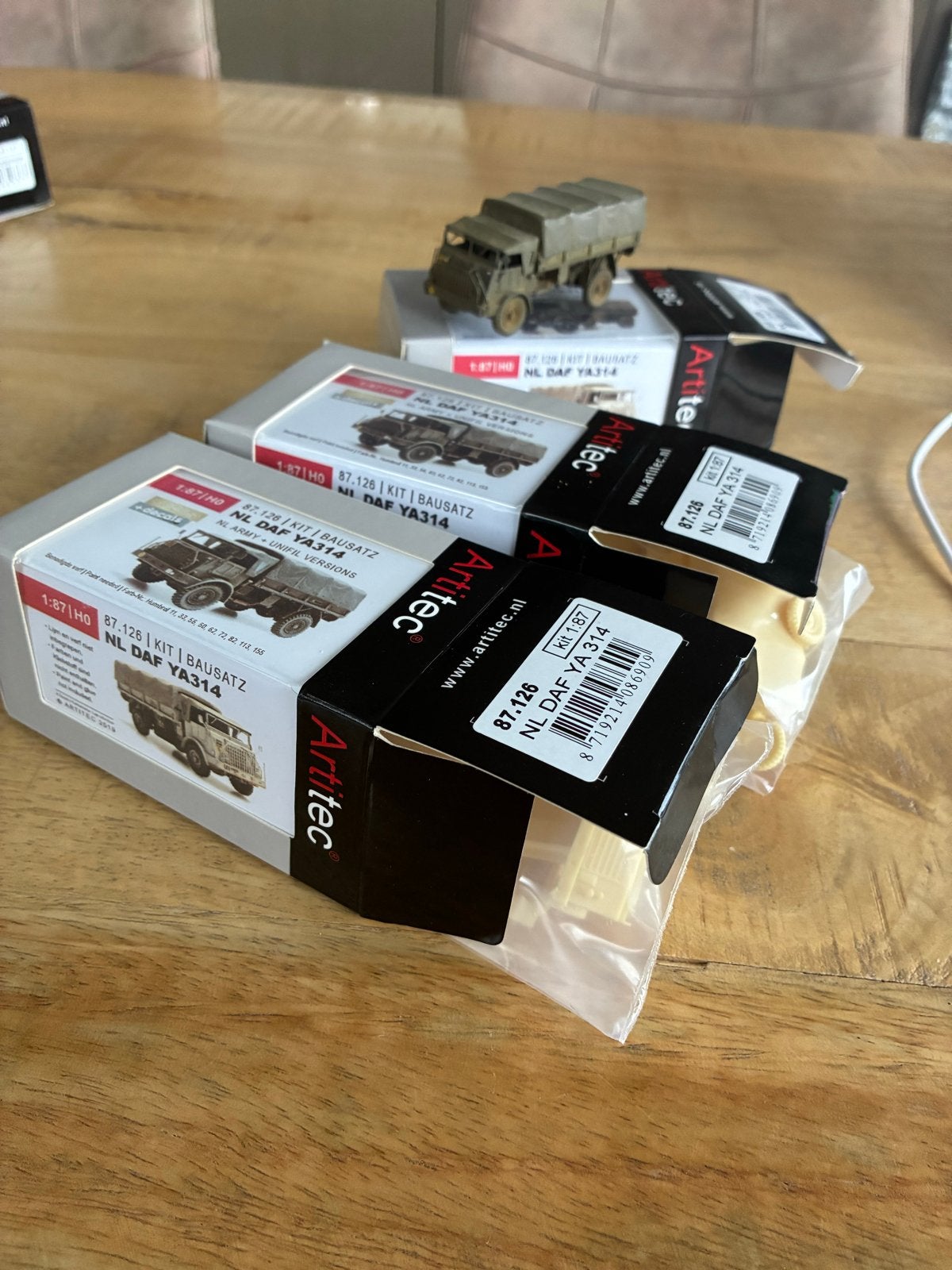 Artitec NL DAF YA314 modelbouw kit (3 stuks), 1:50 of kleiner, Nieuw, Truck, Ophalen