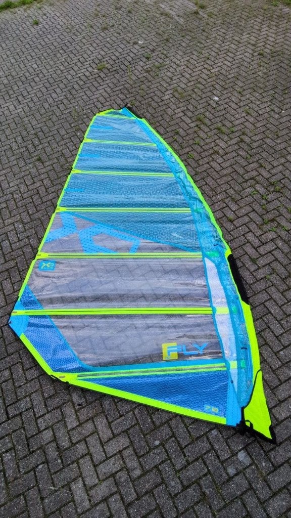 XO Exocet racezeil Fly, Met draagtas, 6.5 m² tot 8 m², Zo goed als nieuw, Zeil