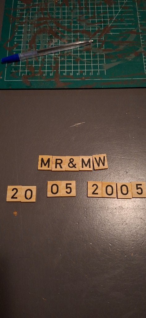 Gepersonaliseerde Scrabble letters decoratie, Ophalen of Verzenden, Nieuw