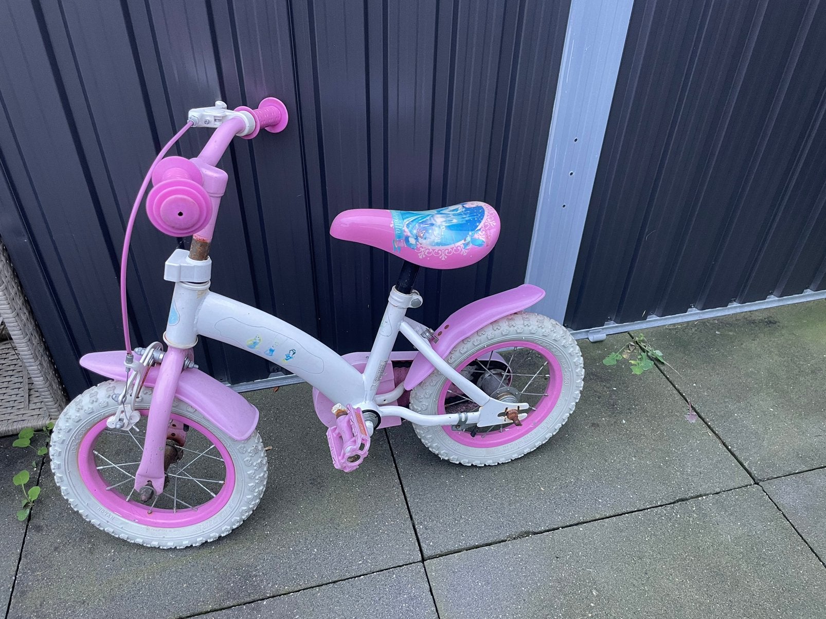 Kinder roze fiets, Ophalen, Zo goed als nieuw, Minder dan 16 inch