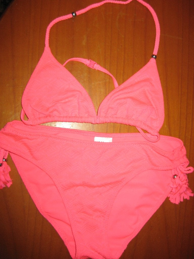 Roze bikini, 158/164, H+M, Ophalen of Verzenden, Zo goed als nieuw, Meisje, Sport- of Zwemkleding