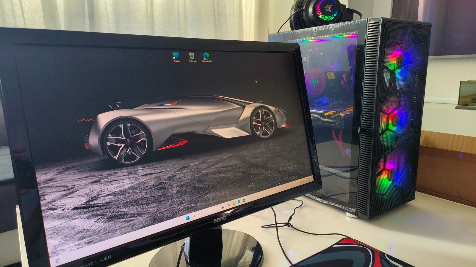 Super Game Pc i7 7700, 16gb, rx580 8gb, SSD, 24'' Monitor !!, Computers en Software, Met monitor, B, Virtual Reality, Ophalen of Verzenden