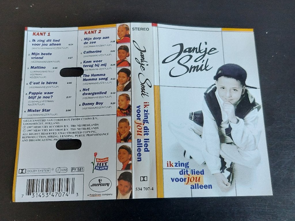 JANTJE SMIT - IK ZING DIT LIED VOOR JOU ALLEEN (MC), 1 bandje, Ophalen of Verzenden, Zo goed als nieuw, Origineel