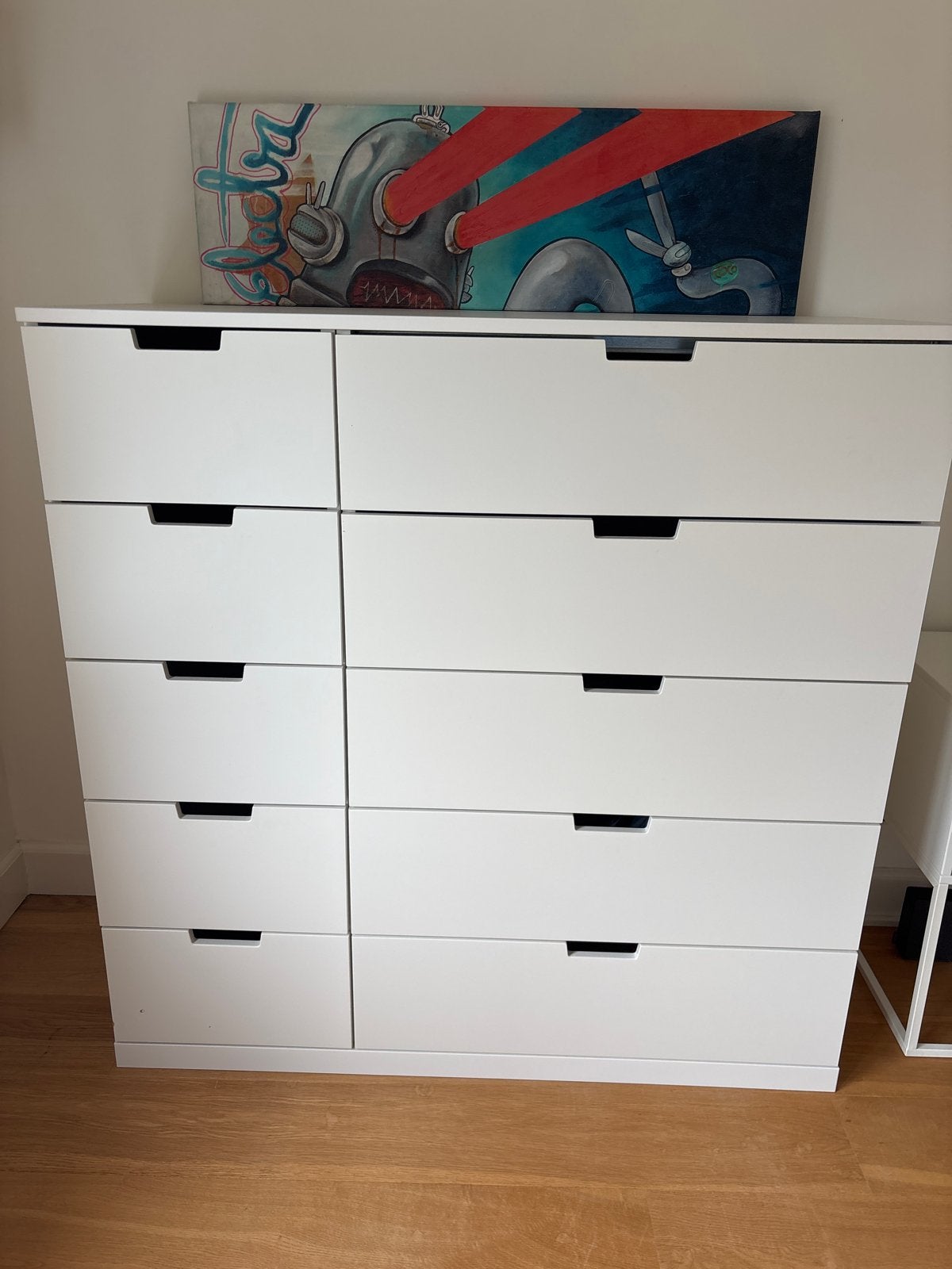 IKEA Nordli ladekast wit met 10 laden (5 groot, 5 klein), Ophalen, Overige materialen, 100 tot 150 cm, 5 laden of meer