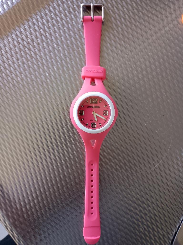 Cressi dames sport horloge roze, Overige merken, Kunststof, Polshorloge, Nieuw