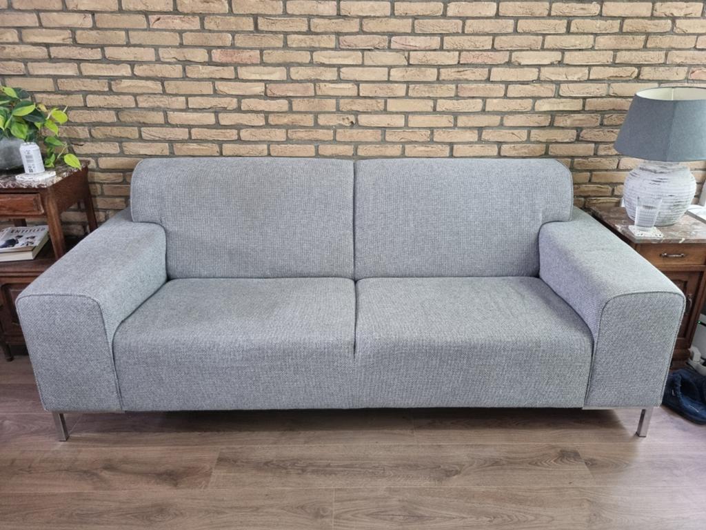 Bank met hocker, Ophalen, Gebruikt, Tweepersoons, 75 tot 100 cm