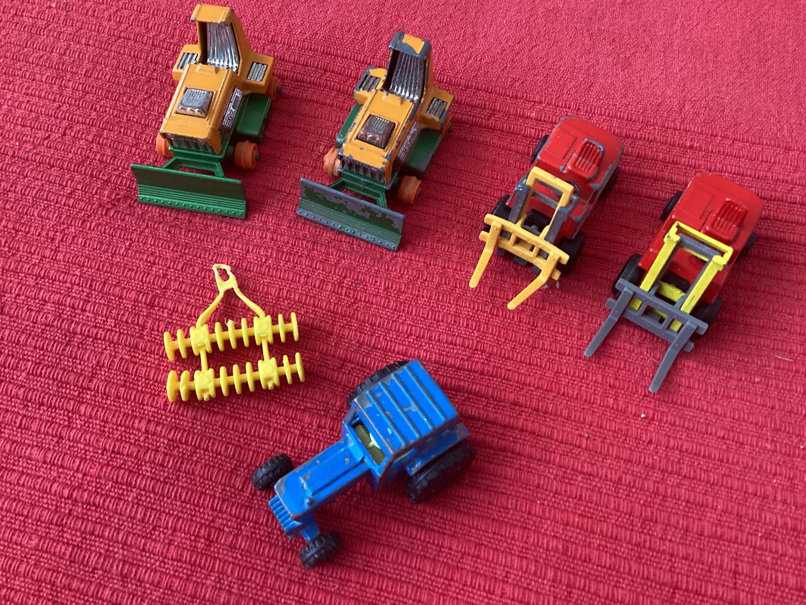 Matchbox diverse landbouwvoertuigen Jaren 70, Ophalen of Verzenden, Gebruikt