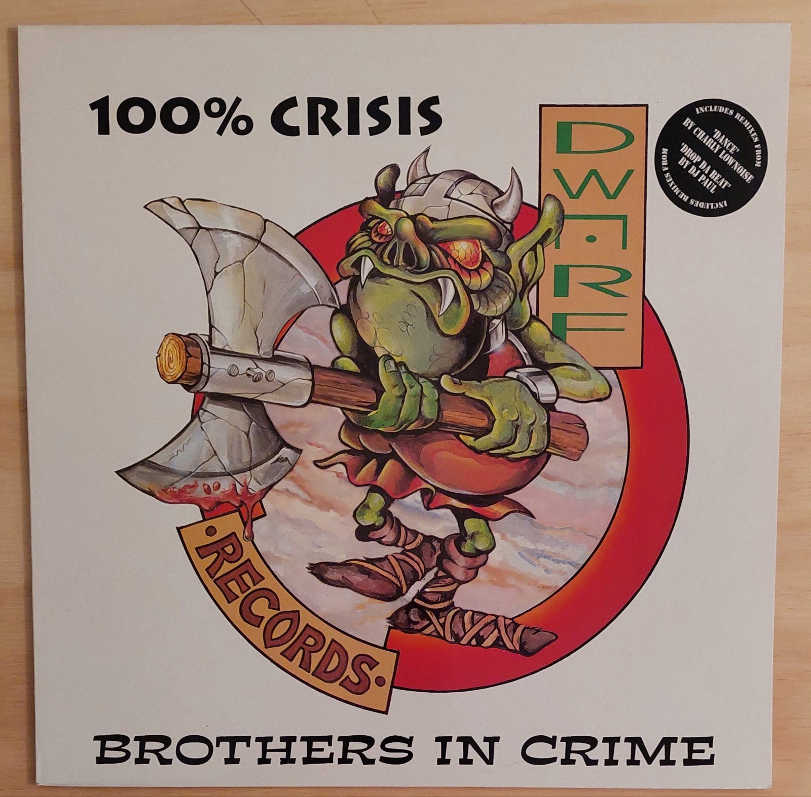 Brothers in Crime - 100% Crisis (Dwarf Records), Hardcore, Ophalen of Verzenden, Zo goed als nieuw, EP
