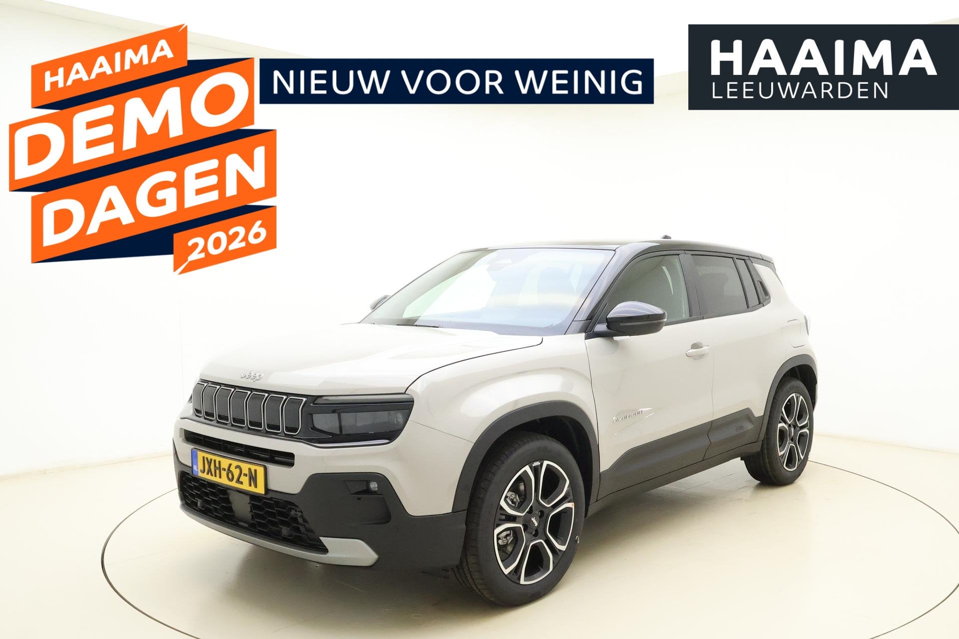 Jeep Avenger Summit 54 kWh | Panoramadak | Elektrische koffe, Auto's, Jeep, 394 km, 156 pk, Leder en Stof, Origineel Nederlands