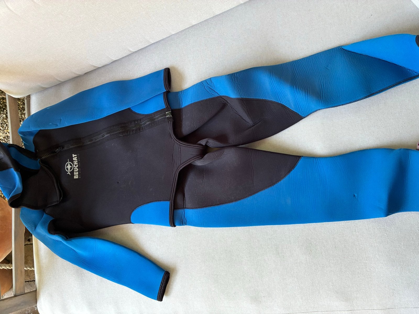 Beuchat Wetsuit - Maat L - Blauw/Zwart, Ophalen of Verzenden, Gebruikt, Dame of Heer, Wetsuit