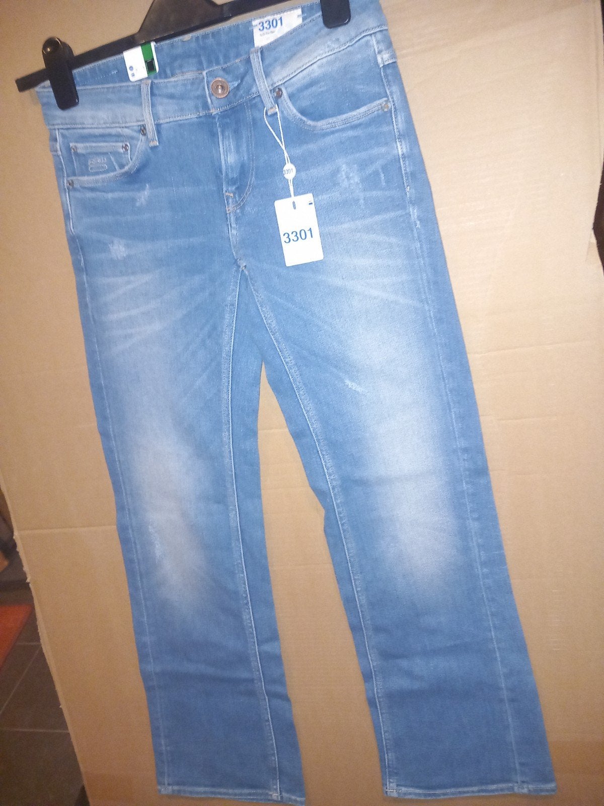 G-Star RAW 3301 Style Neutral Jeans - Nieuw met kaartjes, Blauw, Nieuw, Ophalen of Verzenden, W28 - W29 (confectie 36)