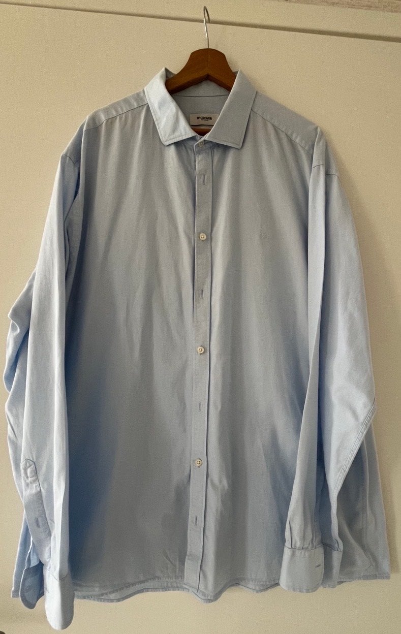 McGregor Overhemd Lichtblauw Regular Fit XXXL, Ophalen of Verzenden, Zo goed als nieuw, Blauw, Overige halswijdtes