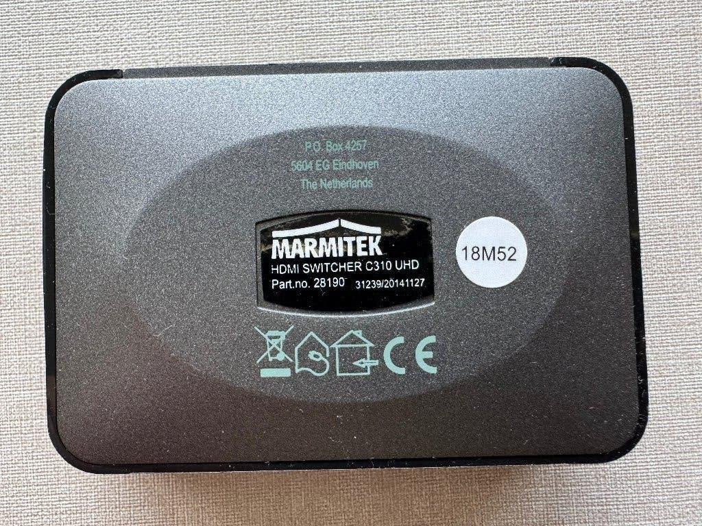 MARMITEK CONNECT 310 UHD HDMI Auto Switcher, Ophalen of Verzenden, Zo goed als nieuw