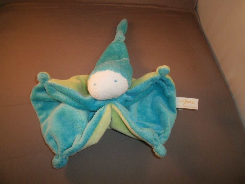 Difrax spook tweekleurig groen kleine versie met puntmuts, Kinderen en Baby's, Speelgoed | Knuffels en Pluche, Groen, Overige merken