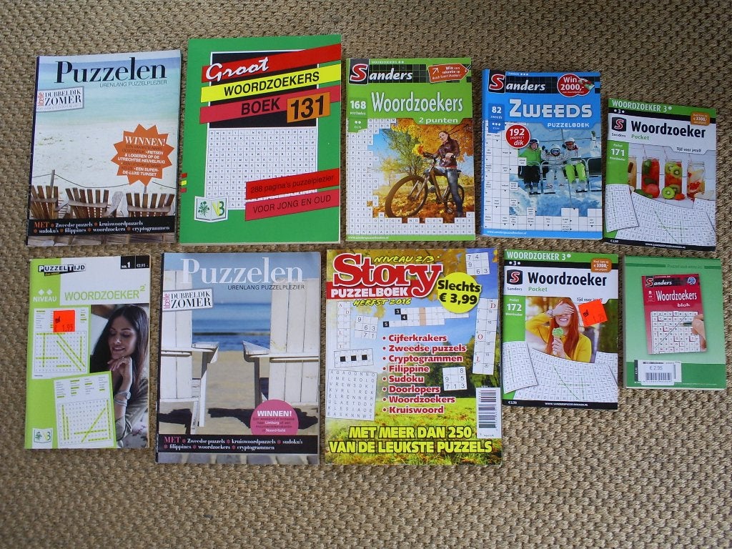 Puzzelboeken 10 stuks, Ophalen of Verzenden, 500 t/m 1500 stukjes, Nieuw, Puzzelboek