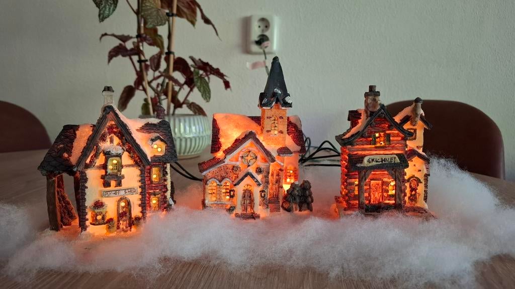 Kerstdorp op lichtnet, Diversen, Kerst, Ophalen of Verzenden