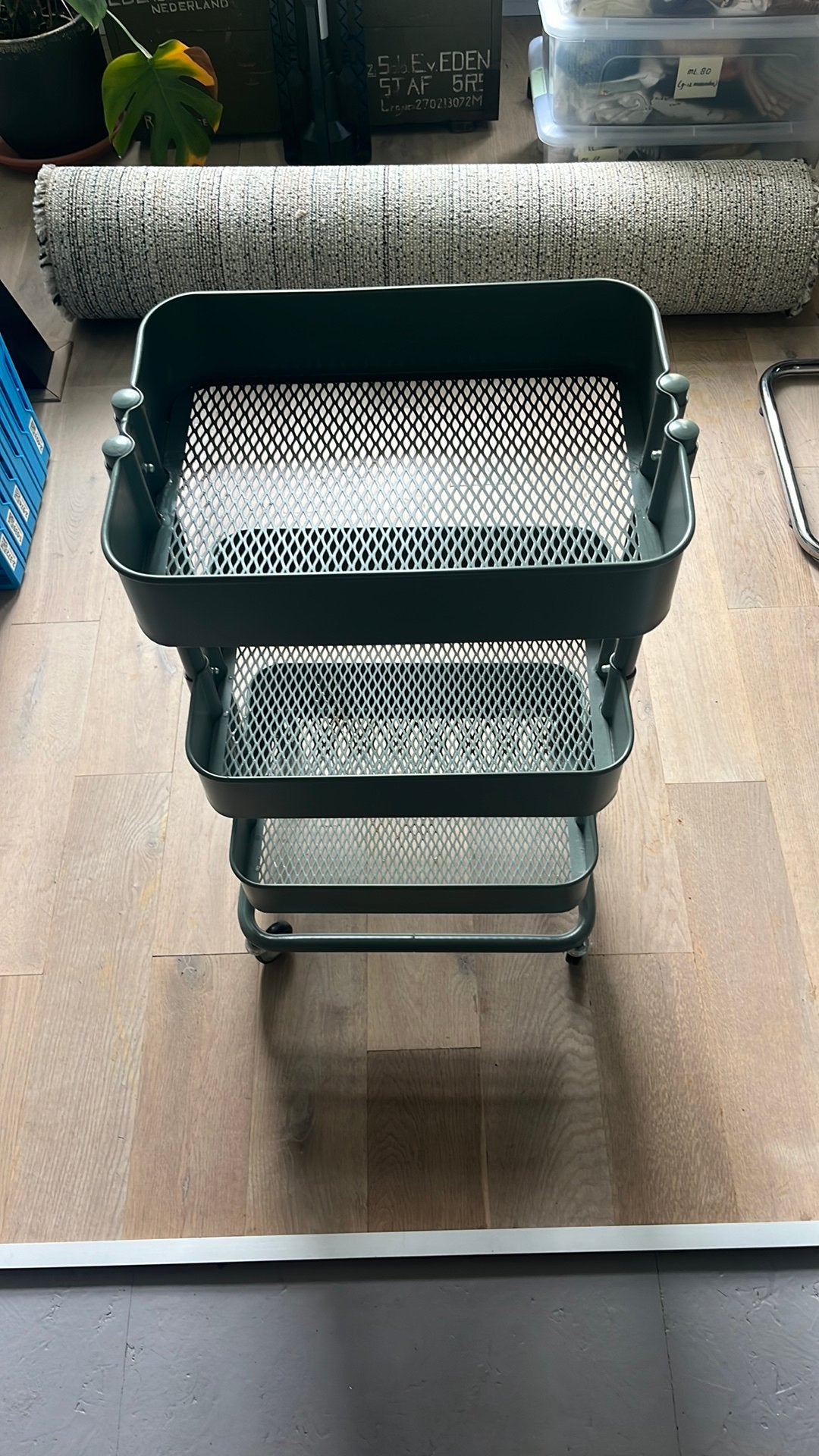 Ikea RÅSKOG Roltafel groen, Huis en Inrichting, Ophalen, Gebruikt